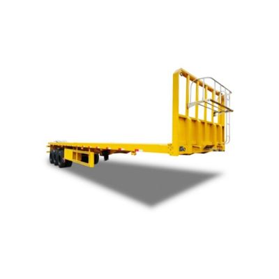 50 tonnes de conteneur transportateur plat lit semi-remorque avec suspension mécanique en Afrique