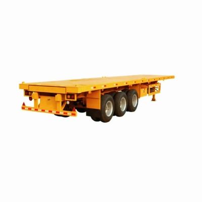 3 essieux 60 à 80 tonnes 20 à 45 pieds conteneur plat semi-remorque avec une charge utile maximale de 50000 kg