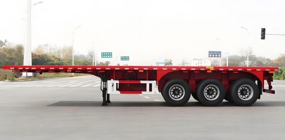 3 essieux 20-40 pieds de conteneur de transport squelette semi-remorque avec système de freinage double ligne