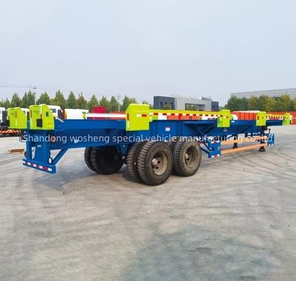 2 essieux 20 pieds 40 pieds remorque de conteneur de transport combiné