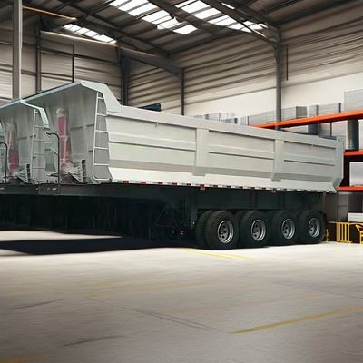 Trailers à décharge de 30 à 100 tonnes, en forme de U, avec fonction de transport de grains en pierre de sable