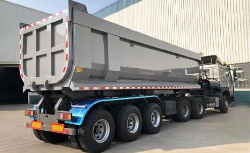 Trailers à décharge de 30 à 100 tonnes, en forme de U, avec fonction de transport de grains en pierre de sable