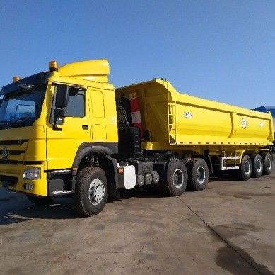 Trailers à décharge de 30 à 100 tonnes, en forme de U, avec fonction de transport de grains en pierre de sable