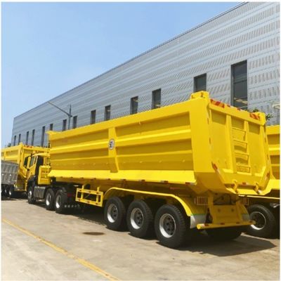 Semi-remorque personnalisée avec transport de minerai de sable et poutre principale en acier Q345B/T700