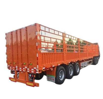 40 à 100 tonnes de dépôt d'utilité publique Paroi latérale ouverte Élevage Rameau végétal Camion de chargement Semi-remorque