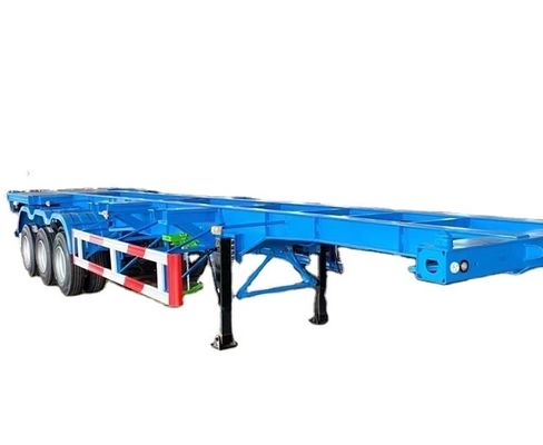 Semi-remorque à chargement utile en acier à squelette de 50 tonnes personnalisable pour le transport de conteneurs