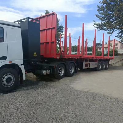 4 essieux WS transport du bois par troncs semi-remorque pour le transport de marchandises en bois
