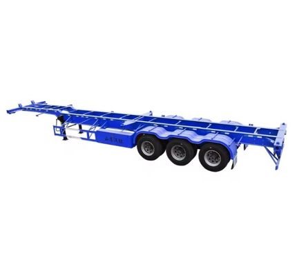 Transports de conteneurs 2 3 4 5 Semi-remorque à axe squelettique pour une charge utile maximale de 50000 kg