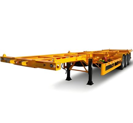 Transports de conteneurs 2 3 4 5 Semi-remorque à axe squelettique pour une charge utile maximale de 50000 kg
