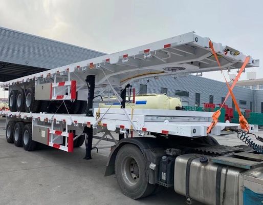 Vente 3/4 essieu 20T-80T Tare poids conteneur plat semi-remorque pour dans le budget