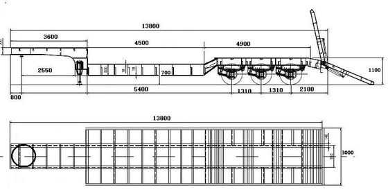 SAF/FUWA/BPW/WOSHENG 4 essieux semi-remorque extensible basse taille pour le transport du bois et de l'acier