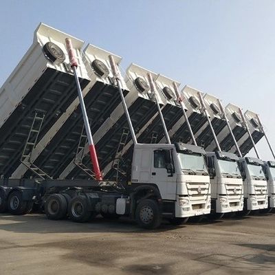 3/4/5 essieux arrière décharge semi-remorque remorque à bascule remorque à bascule remorques avec faisceau principal en acier