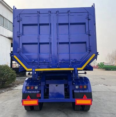 Wosheng personnalisé Dump style Dump arrière Semi-remorque Taper Tapping Semi-camion remorques