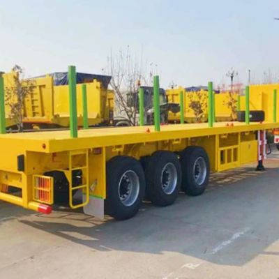 12400x2550x3500mm remorque de transport de bois amovible personnalisable avec tuyaux en acier