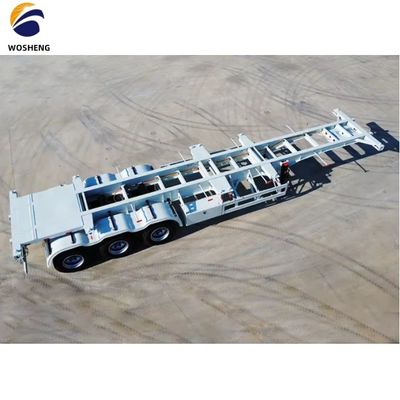 Demande du client 40ft conteneur squelette semi-remorque pour les besoins de transport de conteneurs
