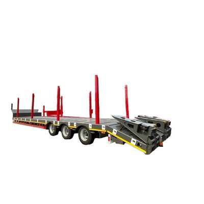 Semi-remorque basse pour le transport du bois et de l'acier en Russie Marché 13/16/20 Tonnes