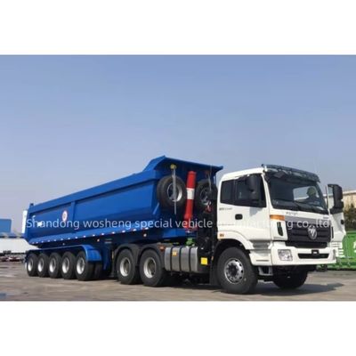 Demande du client 100 tonnes de remorque arrière pour un transport durable et sûr