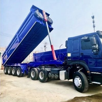 Demande du client 100 tonnes de remorque arrière pour un transport durable et sûr