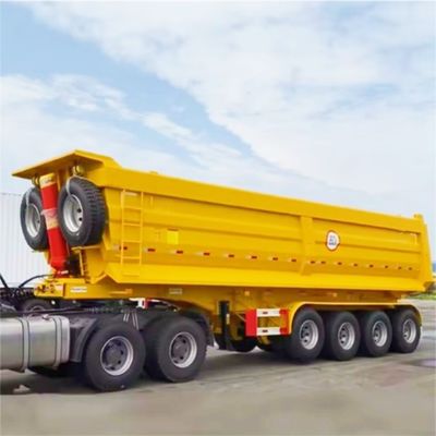 Demande du client 100 tonnes de remorque arrière pour un transport durable et sûr