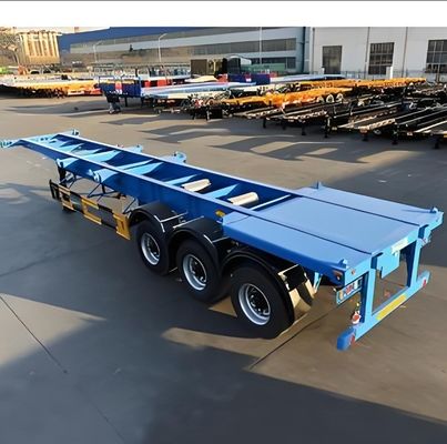 20 pieds 40 pieds 45 pieds 53 pieds conteneur squelette semi-remorque pour le Nigeria camion multi-fonction