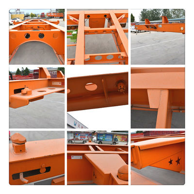 90 w mm*13/16 épaisseur mm*10 couche Leaf Spring 40ft Skeleton Semi-trailer pour conteneur