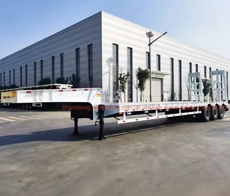 Semi-remorque de haute capacité de 60 à 120 tonnes à cheville basse avec une bonne capacité et 3-5 essieux