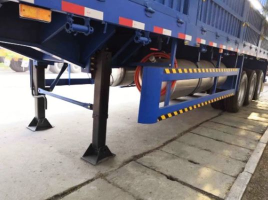 80T remorque à paroi latérale fermée pour le transport de marchandises en vrac
