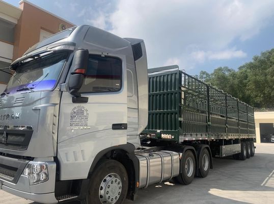 3/4 essieux 50 tonnes clôture semi-remorque pour les légumes et le bétail option personnalisable