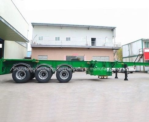 Container personnalisable de 12,38 x 2,48 x 1,55 m, squelette semi-remorque pour le transport de conteneurs