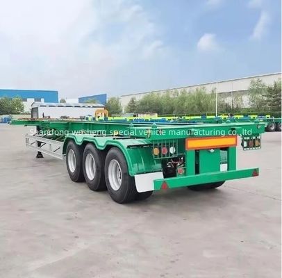 Container personnalisable de 12,38 x 2,48 x 1,55 m, squelette semi-remorque pour le transport de conteneurs