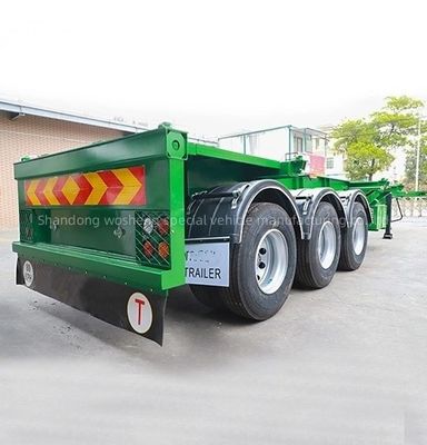 Container personnalisable de 12,38 x 2,48 x 1,55 m, squelette semi-remorque pour le transport de conteneurs