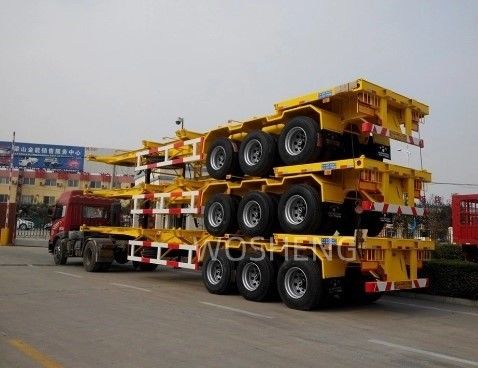2 axes 3 axes 4 axes remorque à squelette pour le transport de conteneurs de 20 pieds 40 pieds 45 pieds au mieux