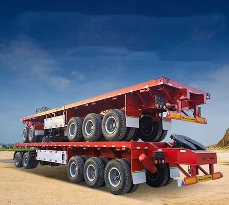 Trailers à double raccord de 20 pieds et 40 pieds avec suspension AIR/mécanique