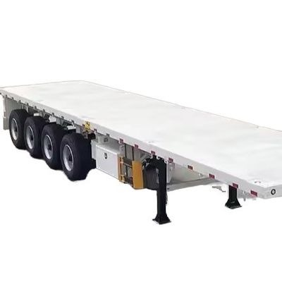 3 essieux 40-120 tonnes 20 pieds 40 pieds conteneur camion à plat semi-remorque avec 12 verrouillage de torsion