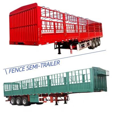 Trailers à deux vitesses à feuille de printemps pour le bétail pour le transport de semi-remorques à obstacles