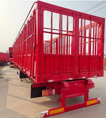 Trailers à deux vitesses à feuille de printemps pour le bétail pour le transport de semi-remorques à obstacles