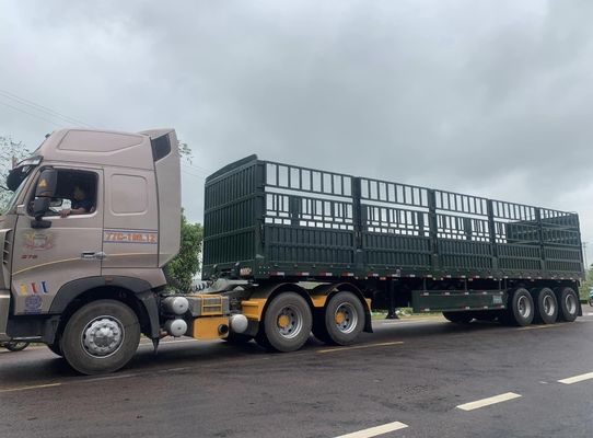 Des semi-remorques de chargement à prix abordable avec une capacité de 50 tonnes et du matériau en acier