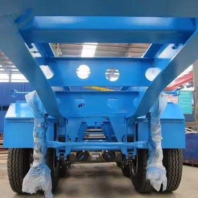 Fonction de transport 3 Arbre bleu squelette semi-remorque pour le transport de conteneurs de 40 pieds