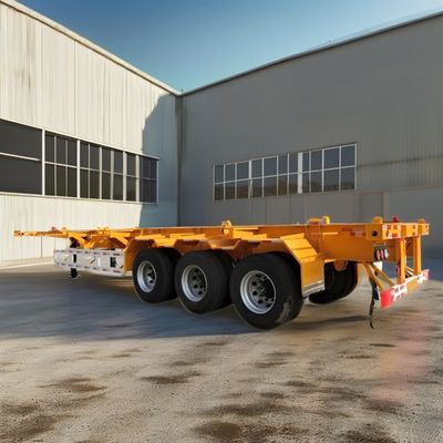 Container à remorque squelette semi-remorque pour le transport 20ft 40ft conteneur avec conception