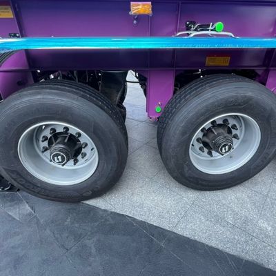 60-120T Semi-remorque à décharge arrière remorque à dérapage avec Q345B / T700 poutre principale en acier