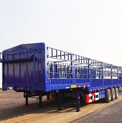60 tonnes 80 tonnes remorque à clôture amovible pour le transport de marchandises en vrac personnalisable