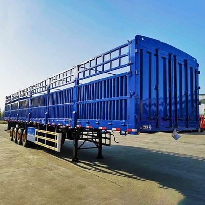 60 tonnes 80 tonnes remorque à clôture amovible pour le transport de marchandises en vrac personnalisable