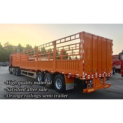 60 tonnes 80 tonnes remorque à clôture amovible pour le transport de marchandises en vrac personnalisable