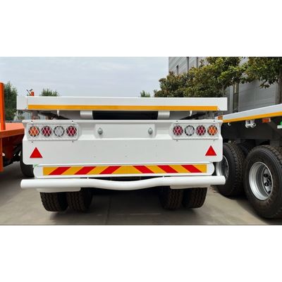 Semi-remorque à plat de 20 pieds 40 pieds 50 tonnes avec châssis à conteneurs et épingle de 50 mm ou 90 mm