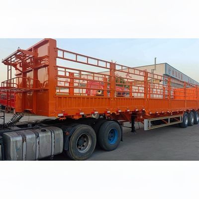 60 tonnes 80 tonnes remorque à clôture amovible pour le transport de marchandises en vrac personnalisable