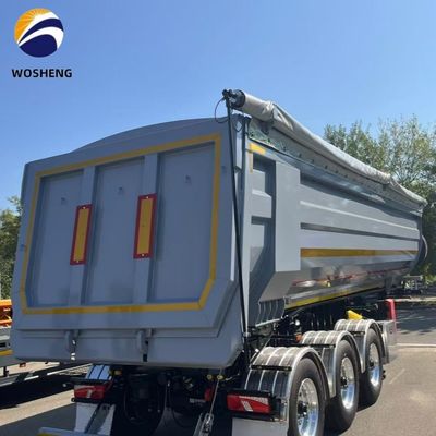 35 mètres cubes en forme de U, 60 tonnes, déchargement hydraulique à l'arrière