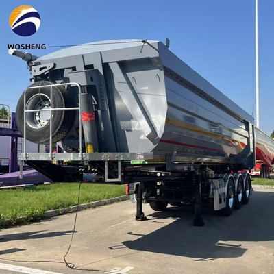 3 essieux à poids lourd pour le transport de sable à remontage de chargement 60 tonnes