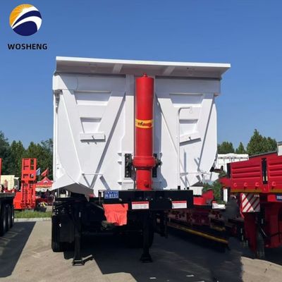 3 essieux 4 essieux basculant basculant camion de décharge arrière semi-remorque 9800x2500x3500mm