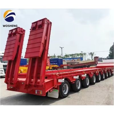 Semi-remorque à basse altitude pour les camions personnalisés et de grande capacité 150 tonnes