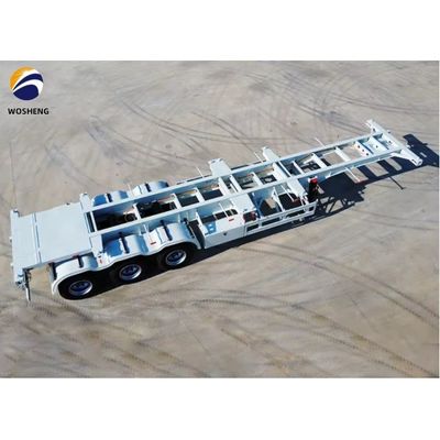 20 pieds 40 pieds remorque à conteneurs 3 axles squelette semi-remorque pour un transport facile